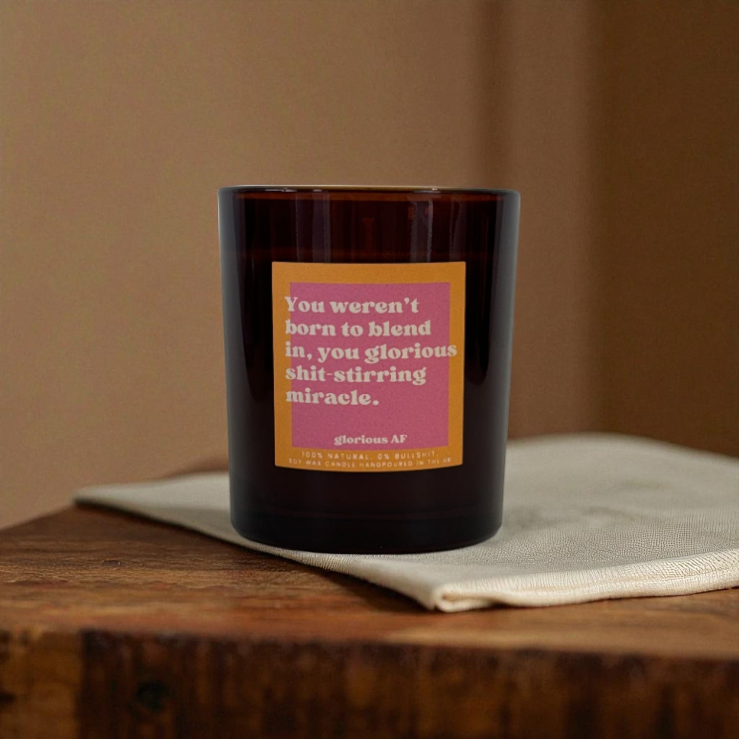 "Born to Stand Out" Funny Candle