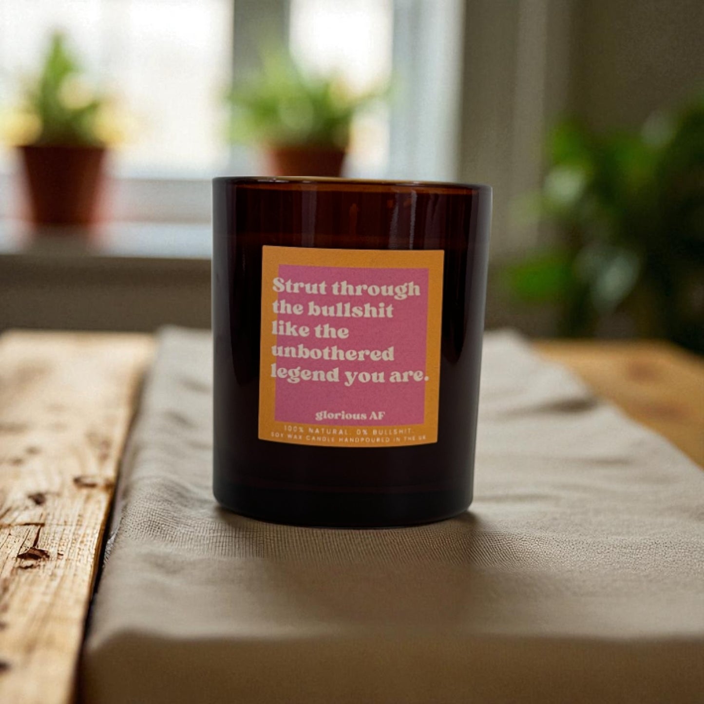 "Unbothered Legend" Funny Candle