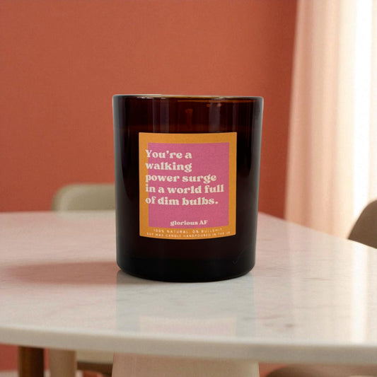 "Power Surge" Funny Candle