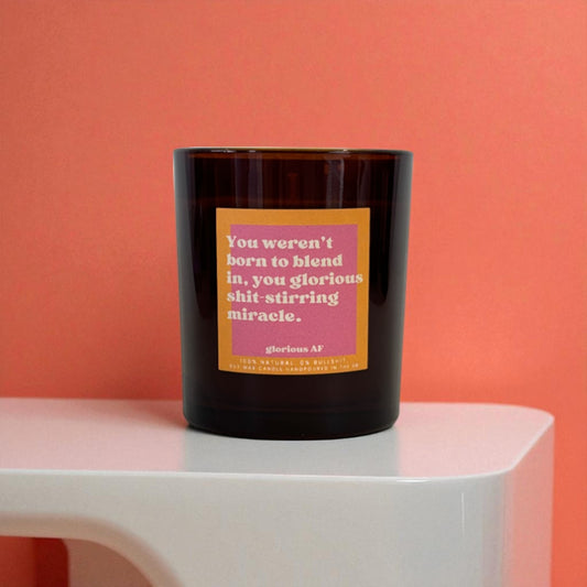 "Born to Stand Out" Funny Candle