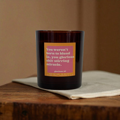 "Born to Stand Out" Funny Candle