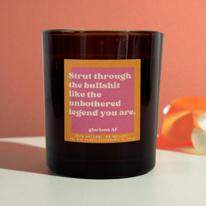 "Unbothered Legend" Funny Candle